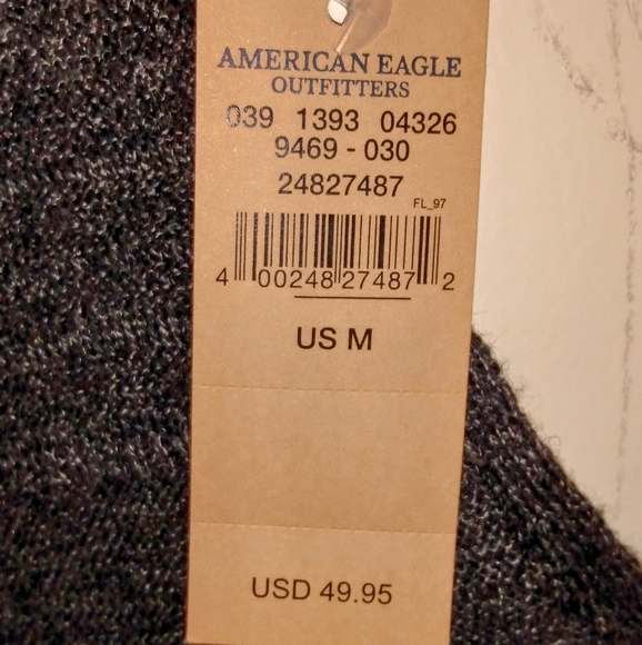 American Eagle Dark Grey Tank Sweater Dress XS NWT - Picture 3 of 3